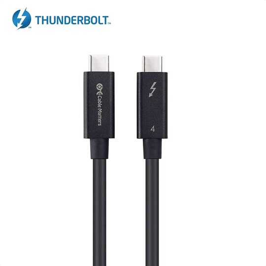 Cable Matters Intel-certified 1 metrin Thunderbolt 4 USB C -aktiivinen kaapeli 40 Gbps 100 W lataus 8K Video Yhteensopiva USB4 ja Thunderbolt3 kanssa