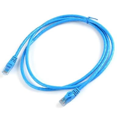 NÖRDIC Cat6 U/UTP verkkokaapeli 1 m 250 MHz kaistanleveys ja 10 Gb/s lähetysnopeus, sininen