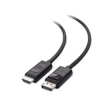 Cable Matters 1,8 m Displayport 1.4 - HDMI 2.1 -kaapeli 8K 30 Hz 4K 144 Hz
