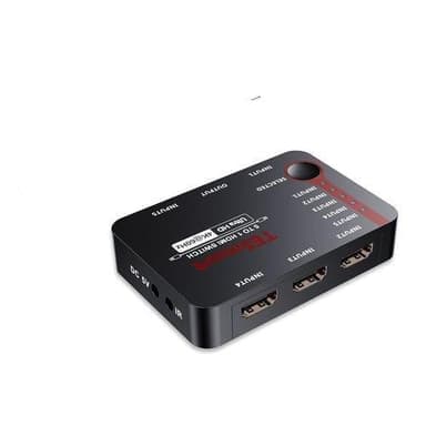 NÖRDIC HDMI 2.0 -kytkin 5-1 4K 60Hz 18Gbps 3D UHD RGB 4:4:4 HDCP 2.2 HDR10 LPCM 7.1, Dolby TrueHD ja DTS-HD Master Audio