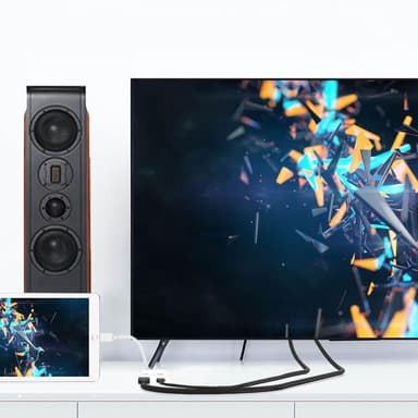 NÖRDIC Lightning-sovitin 1–2 porttia 1x HDMI 1080 p ja 1x Lightning