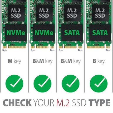 Maiwo K1687P M.2 PCIe NVMe SSD USB C GEN2 10Gb/s ulkoinen tallennuskehikko, 2230-2242-2260-2280 NGFF M-Key tuki, UASP, TRIM ja 6 Gb/s SATAIII