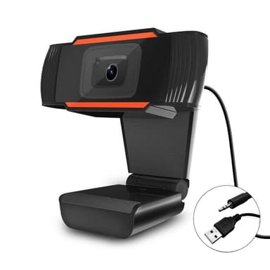 NÖRDIC USB web-kamera 720 pikseliä 30 fps 1MP, mikrofonilla ja jalustalla, web-kamera