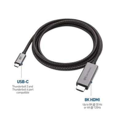 CAble Matters 1 8 metrin USB C HDMI kaapeli 8K30Hz 4K 120Hz 48Gbps