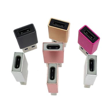 NÖRDIC USB C OTG USB A sovitin, metallinmusta