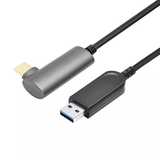 NÖRDIC Active AOC Fiber 10m USB-C-USB-A VR Link -kaapeli Oculus Quest 2 USB3.2 Gen2 10Gbps Super Speed ​​​​VR Link -kaapelille