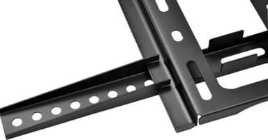 NÖRDIC seinäteline näytölle/televisiolle, 32""-70"", kiinteä/kiinteä, max 50 kg, VESA-yhteensopiva 600x400 asti, musta