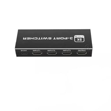 NÖRDIC HDMI 2.1 -kytkin 3 - 1 8K60Hz 4K120Hz 48Gbps HDR