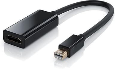 NÖRDIC Mini Displayport ur–HDMI ur -sovitin 4Kx2K 60 Hz:llä, 4,96 Gb/s, kullatut liittimet, 20 cm