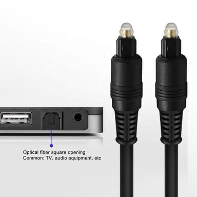 NÖRDIC Toslink-Toslink digitaalinen kuitukaapeli, 1 m, optinen SPDIF kaapeli