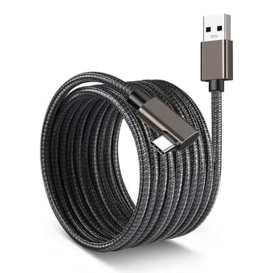 NÖRDIC VR Link -kaapeli 3 m USB3.2 Gen USB-C - 5 Gbps 3A nopea lataus Oculus Quest 2 Super Speed ​​​​USB