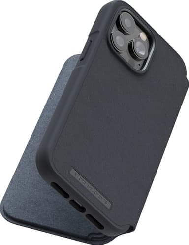 NJORD byELEMENTS iPhone 14/13 Pro Max MagSafe lompakkokotelo (musta)