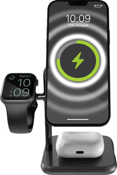 Zens 4in1 Magnetic Wireless latausasema (musta)