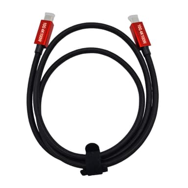 NÖRDIC 2,5 m USB3.2 Gen2 SuperSpeed ​​​​USB 10 Gbps USB-C–C nylon-punottu kaapeli Power Delivery 100 W, 4K60 Hz video ja Emarker