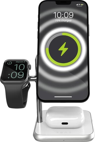 Zens 4in1 Magnetic Wireless latausasema (valkoinen)
