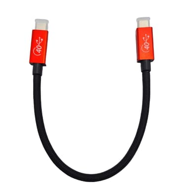 NÖRDIC USB4-kaapeli 50cm 40Gbps data 8K video PD 100W yhteensopiva Thunderbolt 3:n kanssa