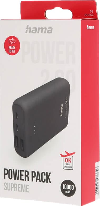 Hama Supreme 10HD 10000 mAh varavirtalähde