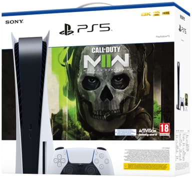 PlayStation 5 + COD MW2 pakkaus