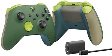 Microsoft Xbox WLC Remix ohjain + ladattava akku