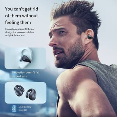 Langattomat nappikuulokkeet Bluetooth 5.3 Musta