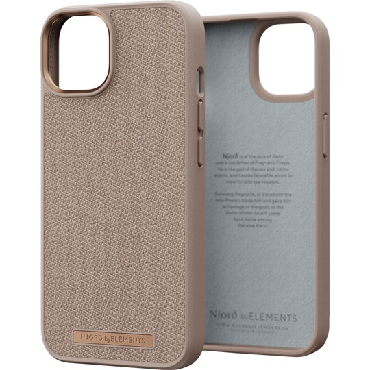 Njord by Elements iPhone 14 Kuori Fabric Just Case Pink Sand
