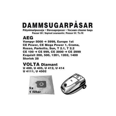 Champion Dammpåsar AEG/Volta, 5st