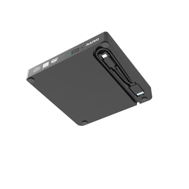 Maiwo Slim ulkoinen USB DVD/CD-soitin sekä USB-C että USB-A Ulkoinen optinen asema