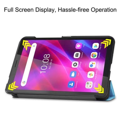 SKALO Lenovo Tab M7 (Gen 2/3) Trifold Suojakotelo - Turkoosi