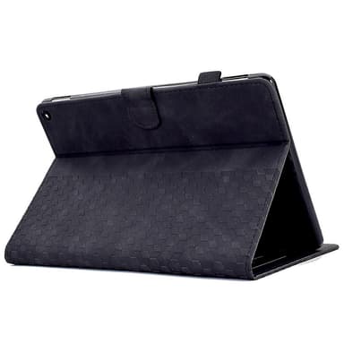 SKALO Amazon Fire HD 10/10 Plus (2021) Embossed PU-nahkainen Lompakkokotelo - Musta