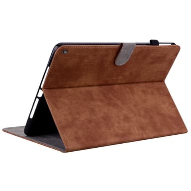 SKALO Amazon Fire HD 10/10 Plus (2021) Cute Tiger PU-nahkainen Lompakkokotelo - Ruskea