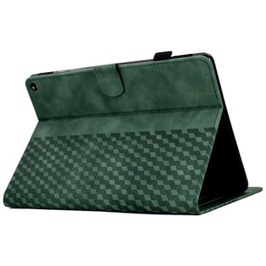 SKALO Amazon Fire HD 10/10 Plus (2021) Embossed PU-nahkainen Lompakkokotelo - Vihreä