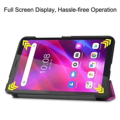 SKALO Lenovo Tab M7 (Gen 2/3) Trifold Suojakotelo - Violetti
