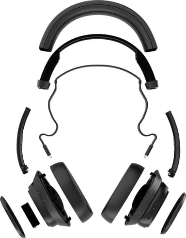 Fairphone Fairbuds XL langattomat around-ear kuulokkeet (musta)
