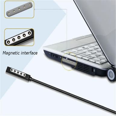NÖRDIC 1,5 m USB-laturikaapeli 12V3A Surface Pro 1/2:lle
