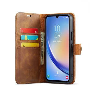 Lompakkokotelo DG-Ming 2i1 Samsung Galaxy A24 4G - Ruskea