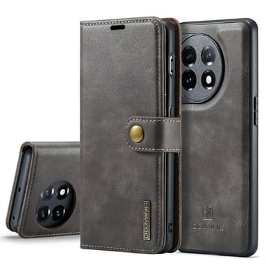 Lompakkokotelo DG-Ming 2i1 OnePlus 11 - Harmaa