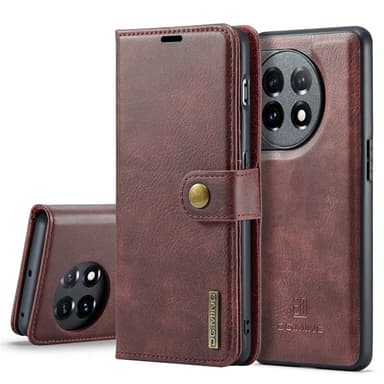 Lompakkokotelo DG-Ming 2i1 OnePlus 11 - Punainen