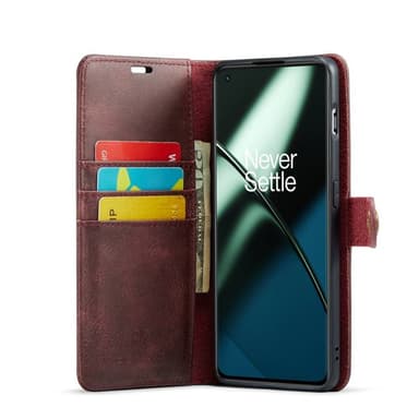 Lompakkokotelo DG-Ming 2i1 OnePlus 11 - Punainen