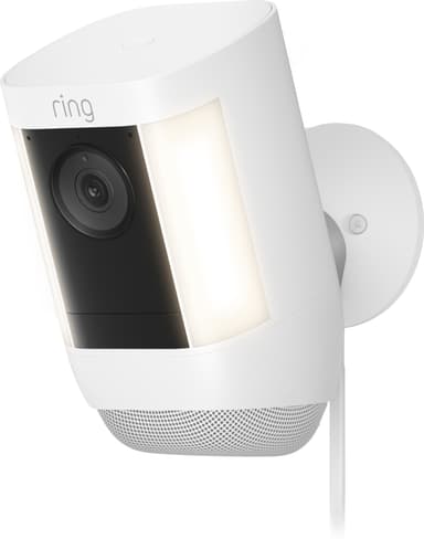 Ring Spotlight Cam Pro valvontakamera (valkoinen/pistokeliitäntä)