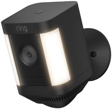 Ring Spotlight Cam Plus valvontakamera (musta/akkukäyttöinen)
