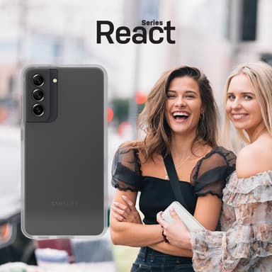 Samsung Galaxy S21 FE Kuori React Läpinäkyvä Kirkas