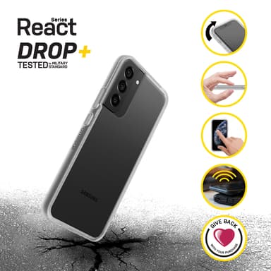 OtterBox React Samsung Galaxy S22+ suojakuori