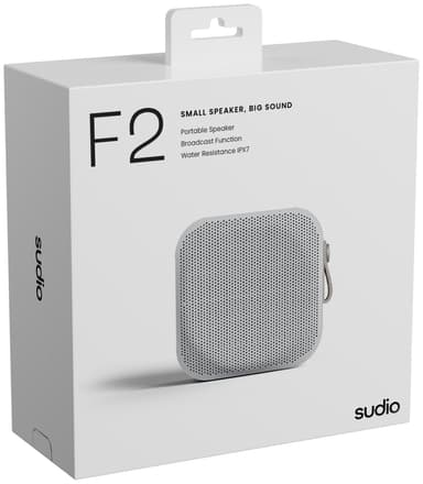 Sudio F2 kannettava kaiutin (valkoinen)
