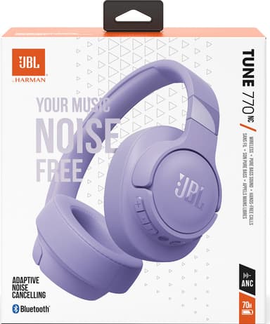 JBL Tune 770NC langattomat around-ear kuulokkeet (violetti)