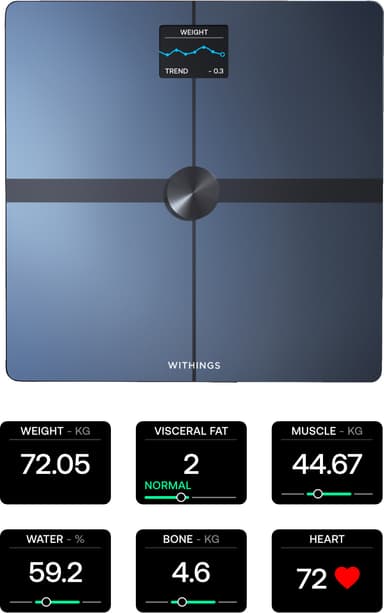 Withings Body Smart henkilövaaka WBS13-Black-All-Inter