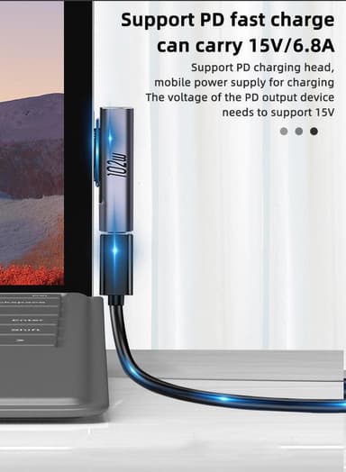 NÖRDIC USB-C lataussovitin Microsoft Surfacelle 15V 6.8A 102W