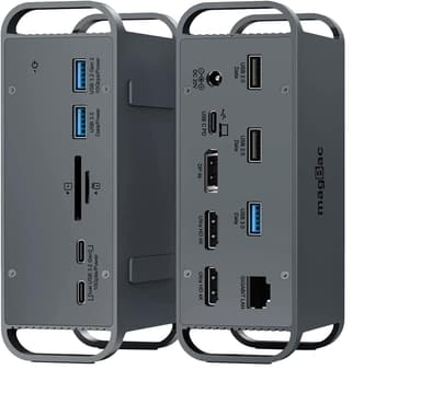 NÖRDIC 1-15 USB-C-telakointiaseman kolminkertainen näyttö 2xHDMI 1xDP 4K60Hz 7xUSB 1xUSB-C PD65W 1xRJ45 1xSD 1xMicro SD Thunderbolt 3/4 USB4