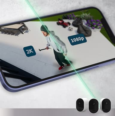 Arlo Pro 5 turvakamera (musta/3 kpl)