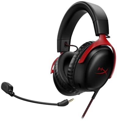 HyperX Cloud III pelikuulokkeet (musta/punainen)