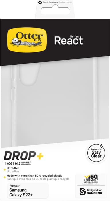 OtterBox React Samsung Galaxy S23+ suojakuori
